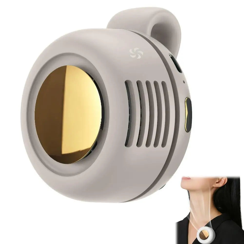 Mini Ventilador Portátil Sin Aspas y Silencioso, Ventilador Pequeño con Clip para Camisa o Cintura, Ajustable en 3 Velocidades para Exteriores, NUEVO